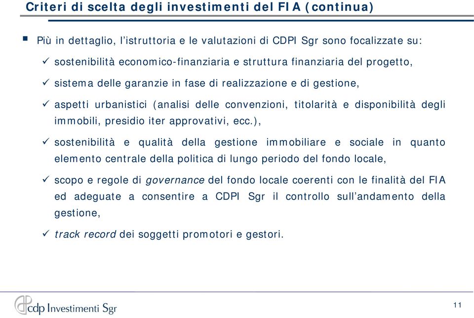 presidio iter approvativi, ecc.