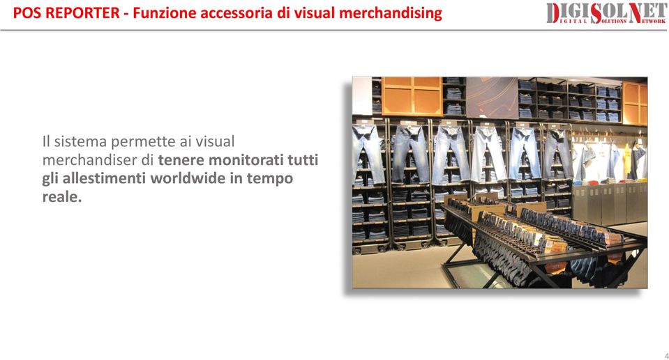 visual merchandiser di tenere monitorati