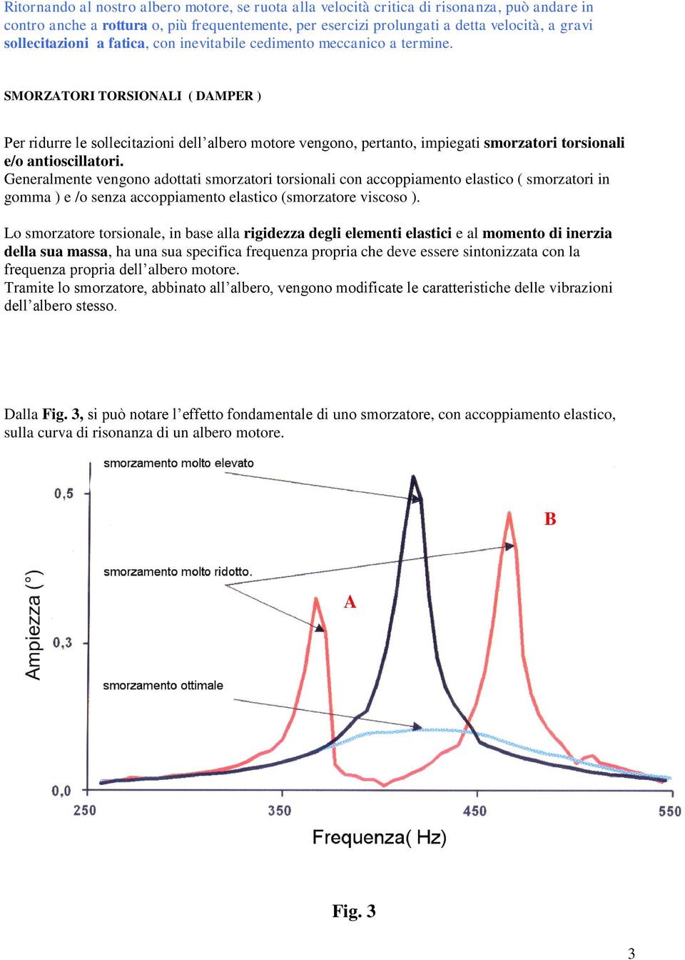 SMORZATORI TORSIONALI ( DAMPER ) Per ridurre le sollecitazioni dell albero motore vengono, pertanto, impiegati smorzatori torsionali e/o antioscillatori.