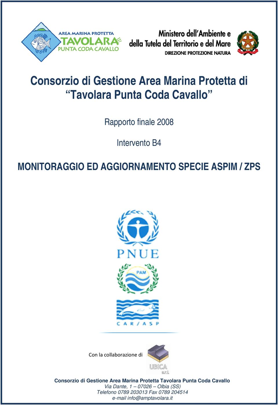 collaborazione di Consorzio di Gestione Area Marina Protetta Tavolara Punta Coda