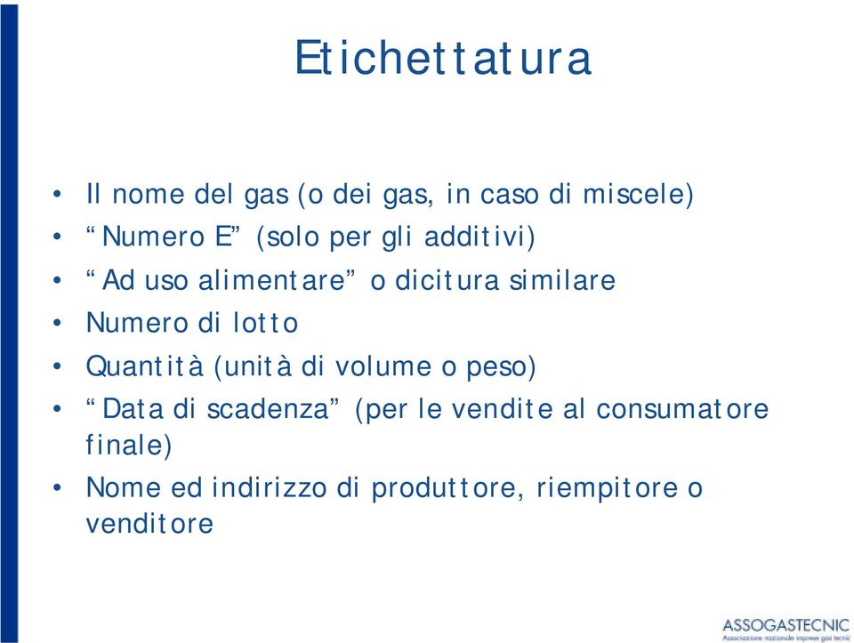 lotto Quantità (unità di volume o peso) Data di scadenza (per le vendite