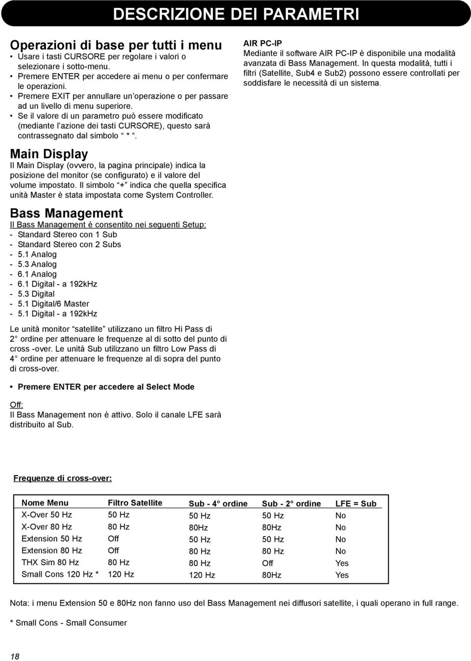 Se il valore di un parametro può essere modificato (mediante l azione dei tasti CURSORE), questo sarà contrassegnato dal simbolo *.