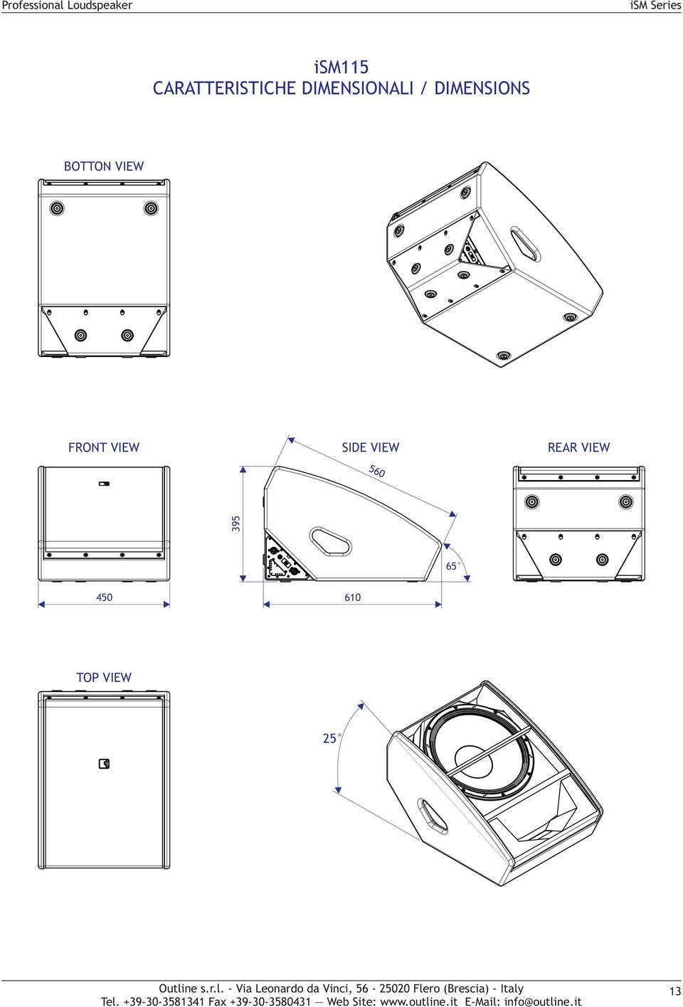 DIMENSIONS BOTTON VIEW FRONT VIEW SIDE