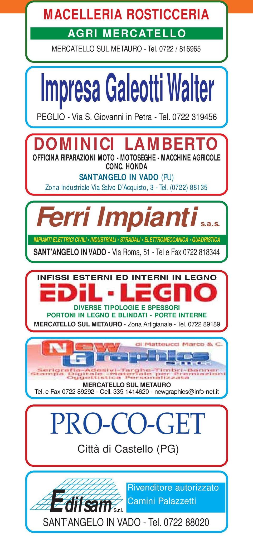 (0722) 88135 Ferri Impianti s.