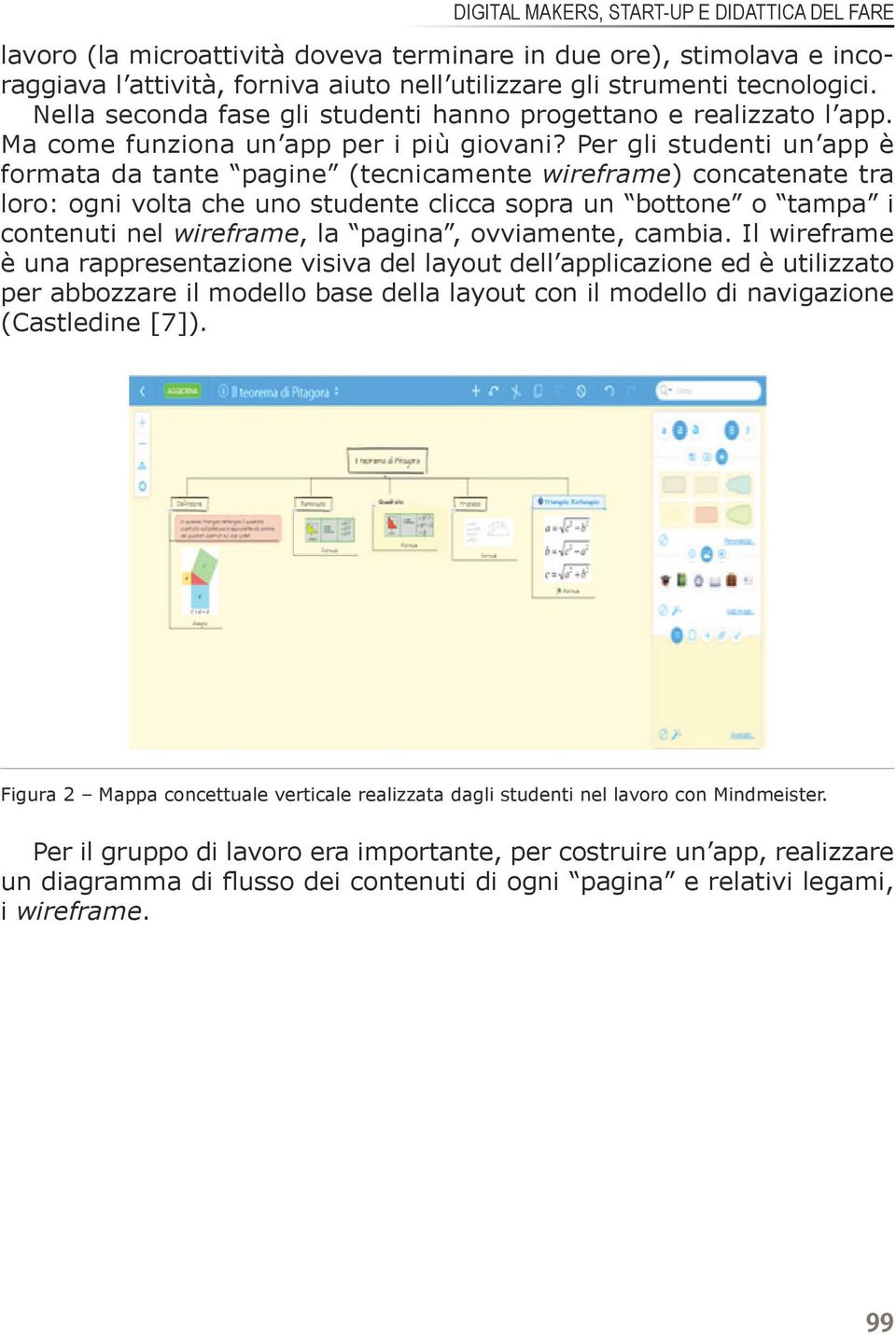 Per gli studenti un app è formata da tante pagine (tecnicamente wireframe) concatenate tra loro: ogni volta che uno studente clicca sopra un bottone o tampa i contenuti nel wireframe, la pagina,