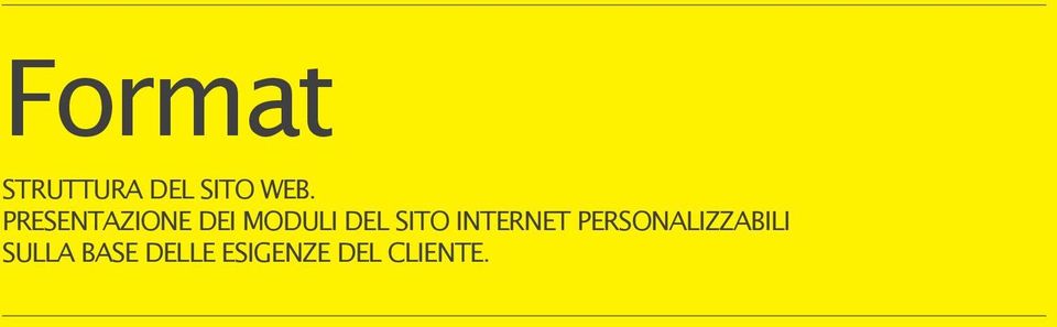 SITO INTERNET PERSONALIZZABILI