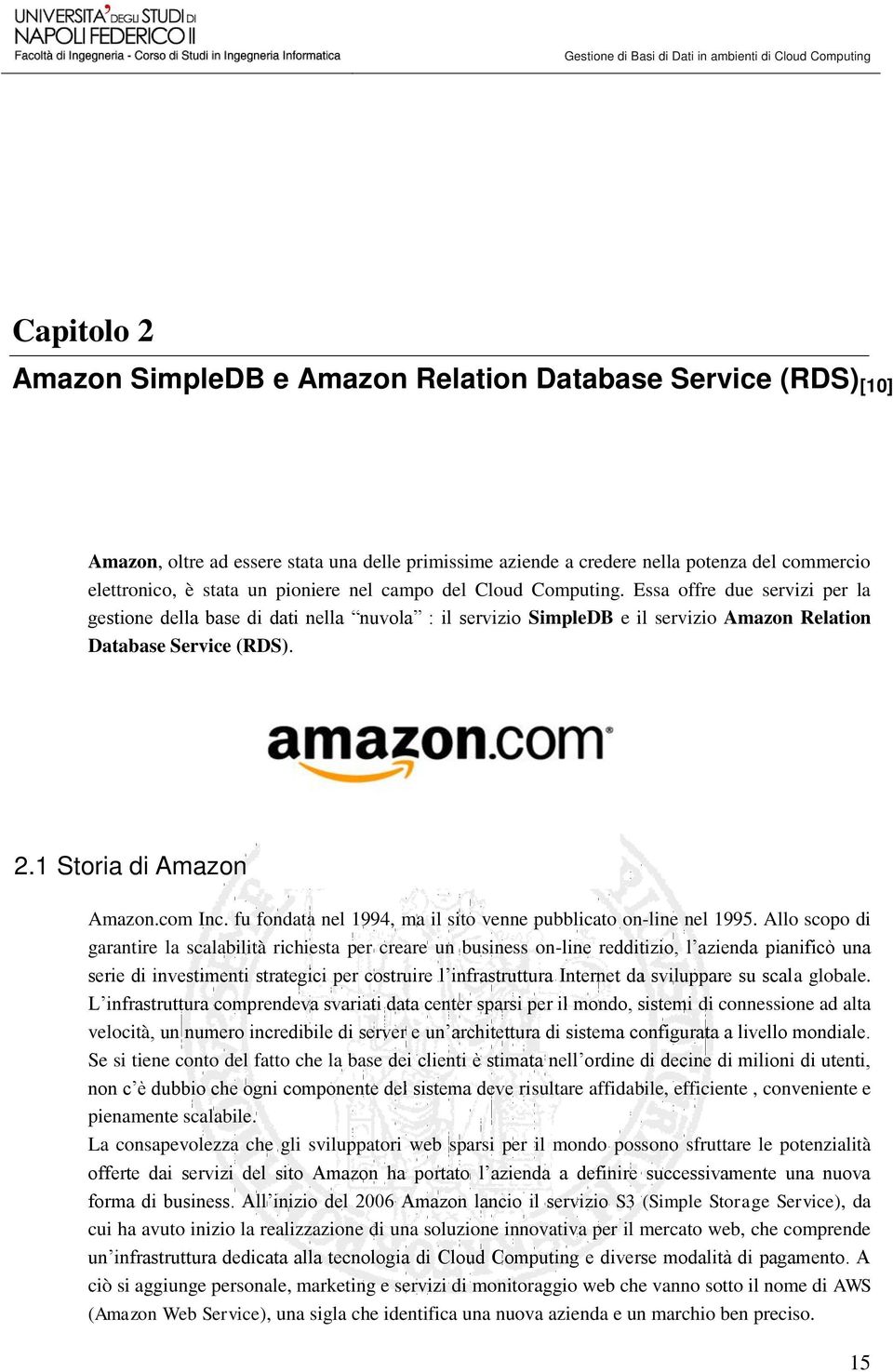 1 Storia di Amazon Amazon.com Inc. fu fondata nel 1994, ma il sito venne pubblicato on-line nel 1995.