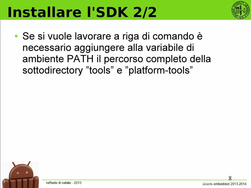 variabile di ambiente PATH il percorso