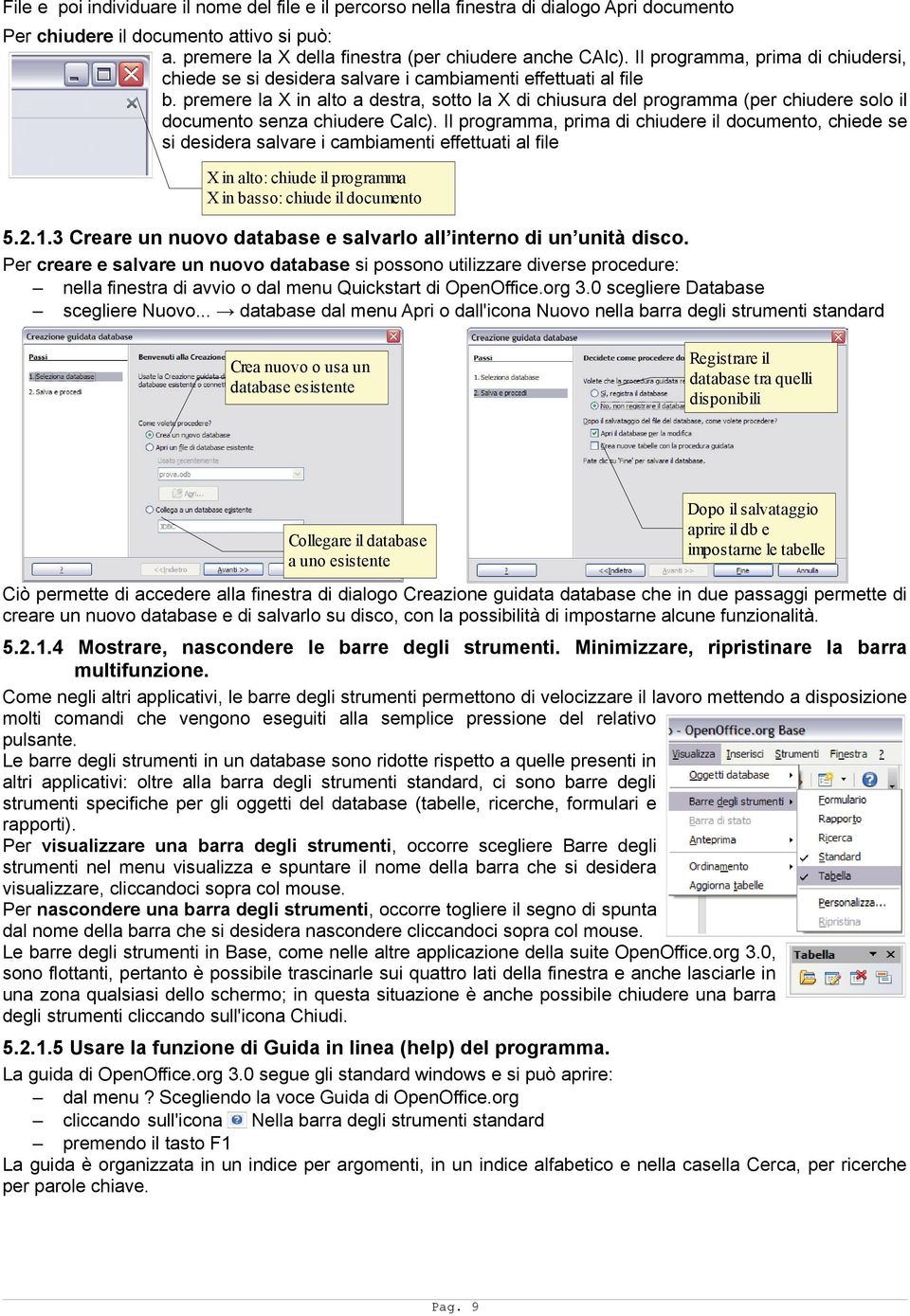 premere la X in alto a destra, sotto la X di chiusura del programma (per chiudere solo il documento senza chiudere Calc).