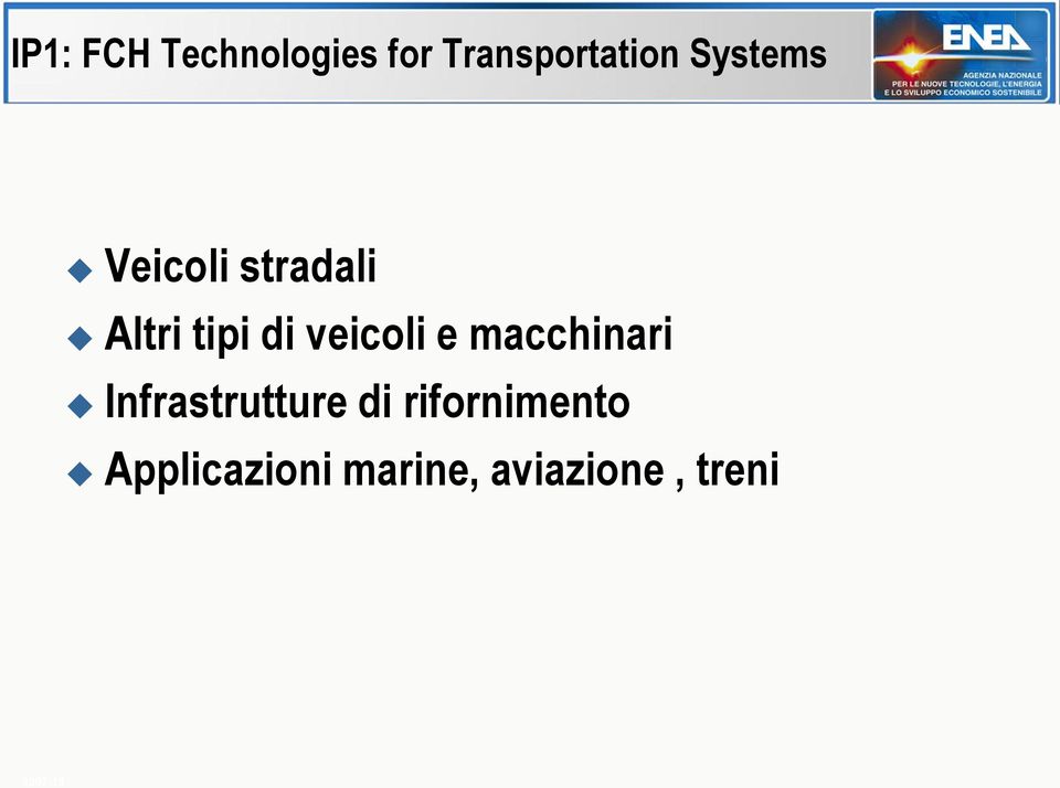 veicoli e macchinari Infrastrutture di