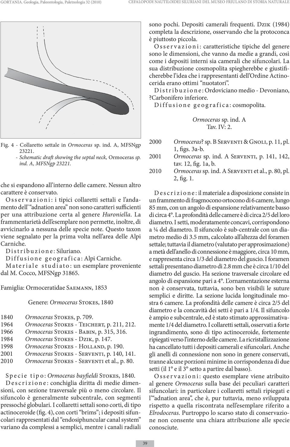 O s s e r v a z i o n i : caratteristiche tipiche del genere sono le dimensioni, che vanno da medie a grandi, così come i depositi interni sia camerali che sifuncolari.