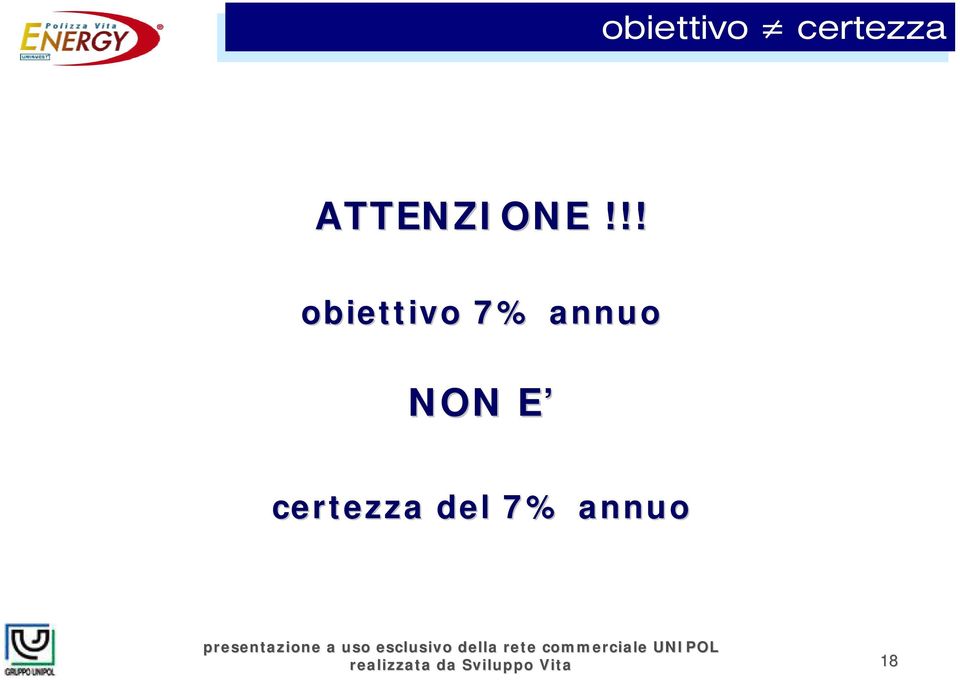 !! obiettivo 7%