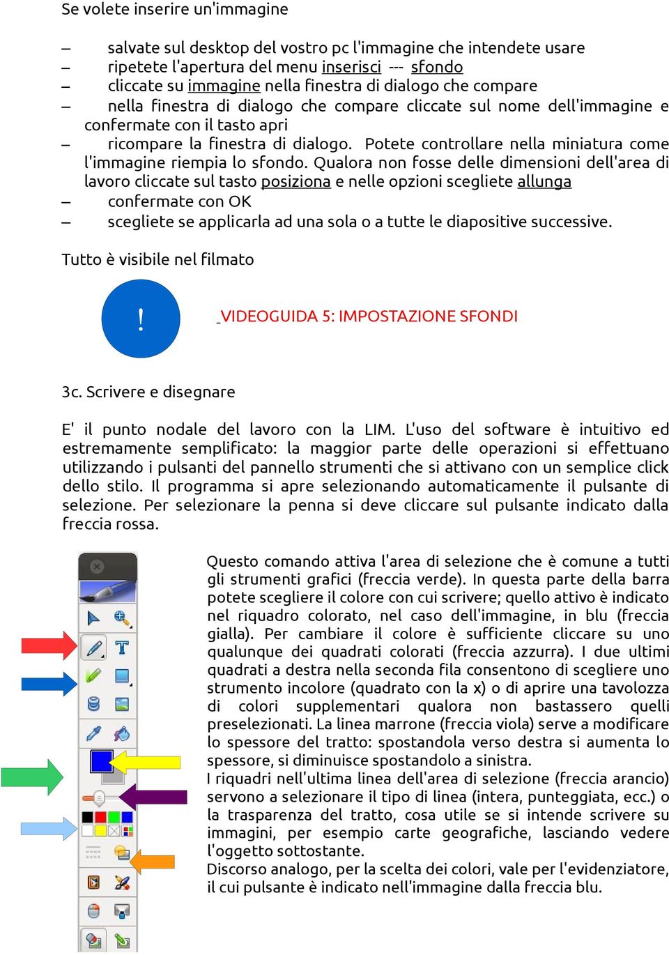 Potete controllare nella miniatura come l'immagine riempia lo sfondo.