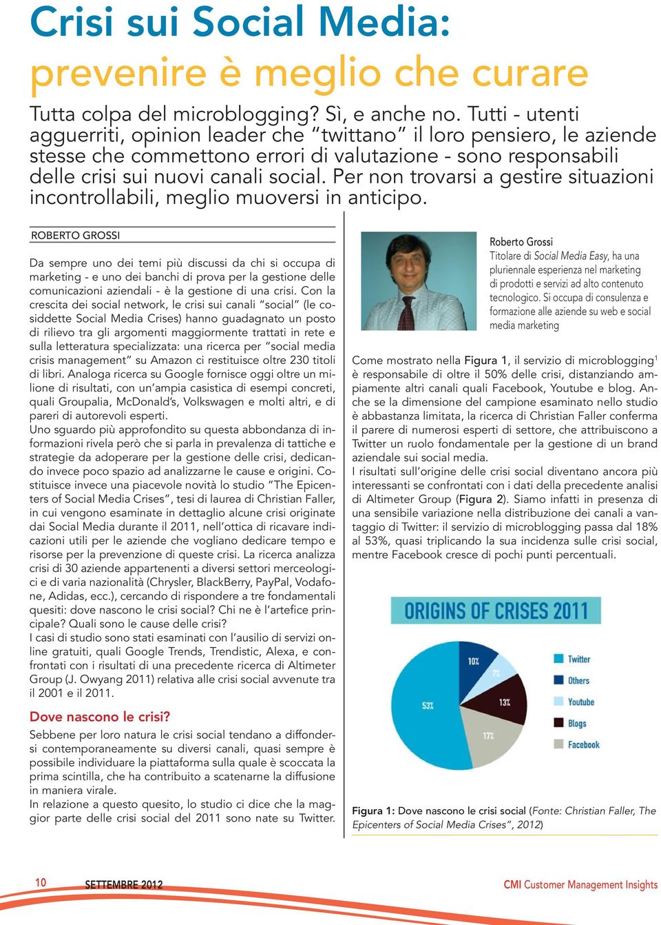 Per non trovarsi a gestire situazioni incontrollabili, meglio muoversi in anticipo.