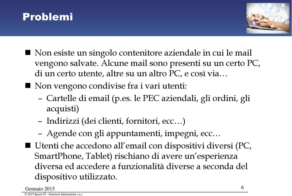 Cartelle di email (p.es.