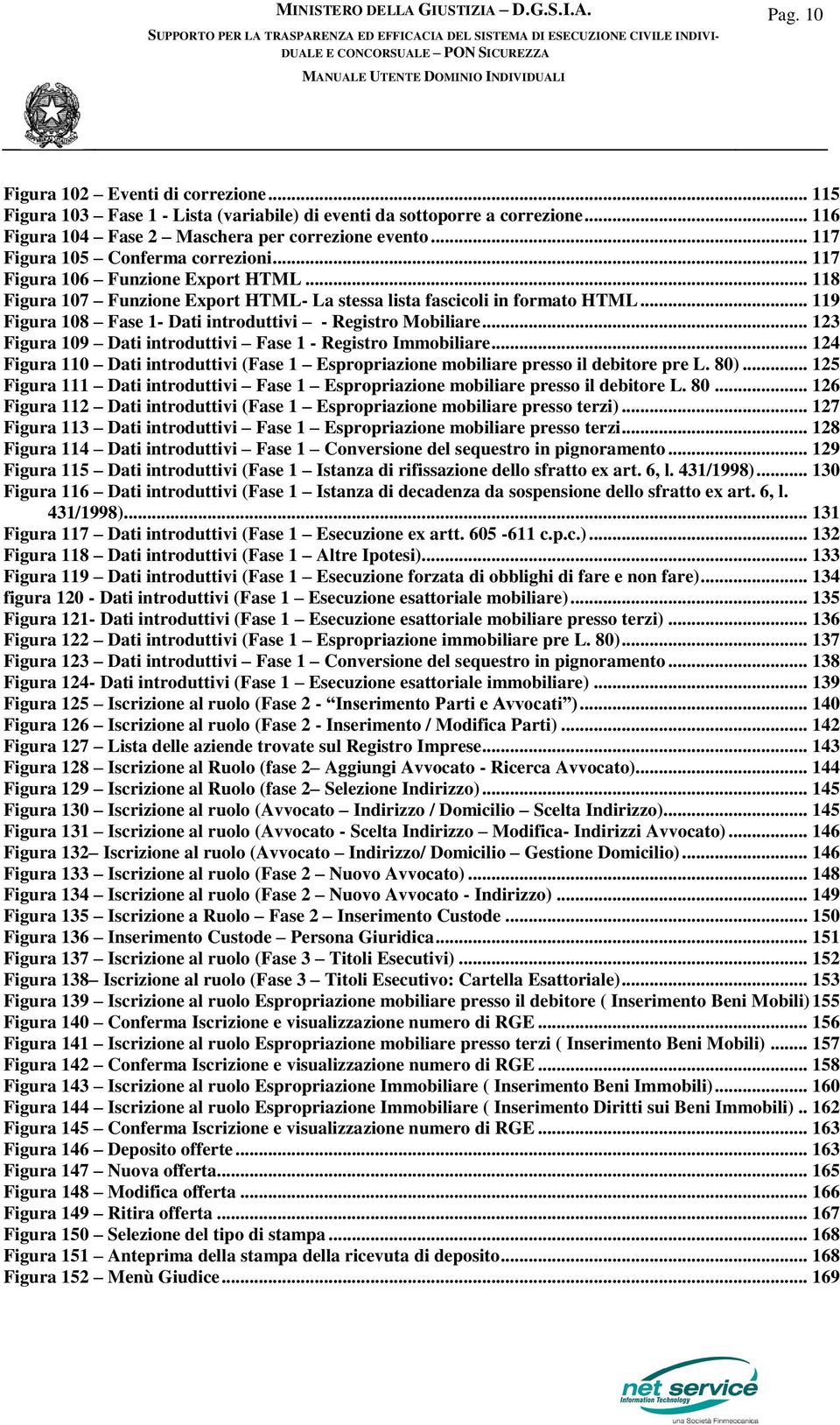 .. 119 Figura 108 Fase 1- Dati introduttivi - Registro Mobiliare... 123 Figura 109 Dati introduttivi Fase 1 - Registro Immobiliare.