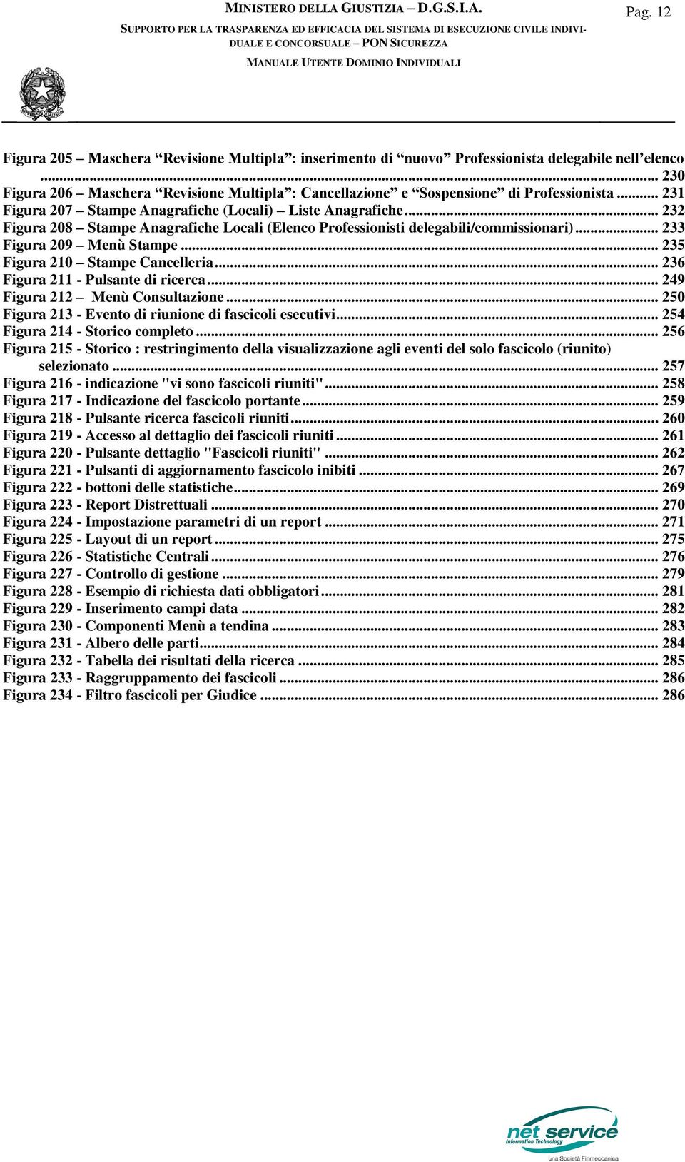 .. 235 Figura 210 Stampe Cancelleria... 236 Figura 211 - Pulsante di ricerca... 249 Figura 212 Menù Consultazione... 250 Figura 213 - Evento di riunione di fascicoli esecutivi.