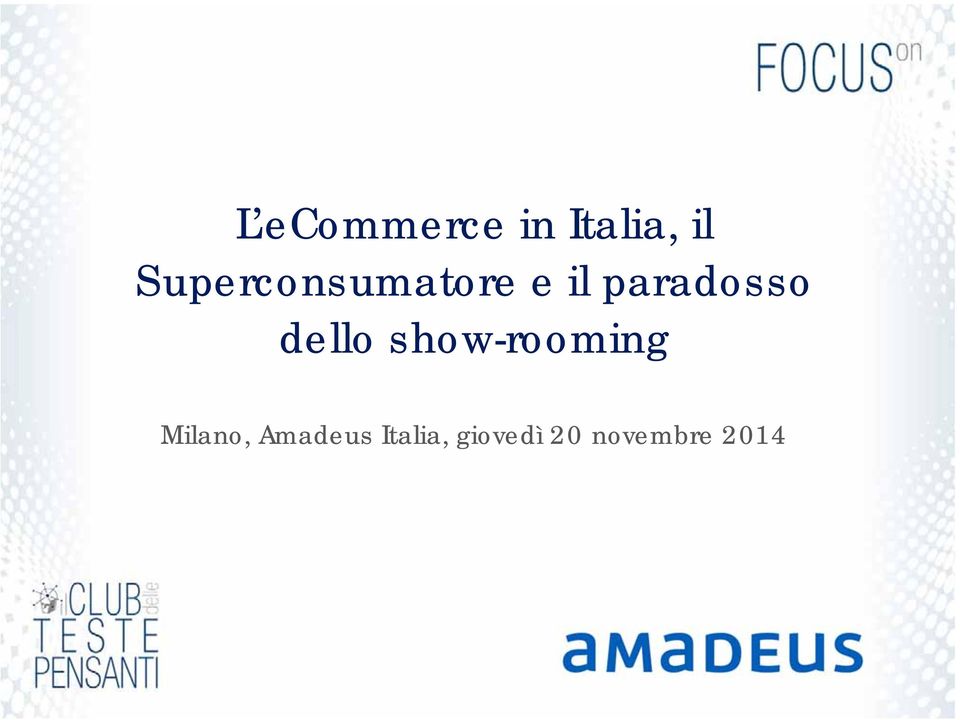 dello show-rooming Milano,