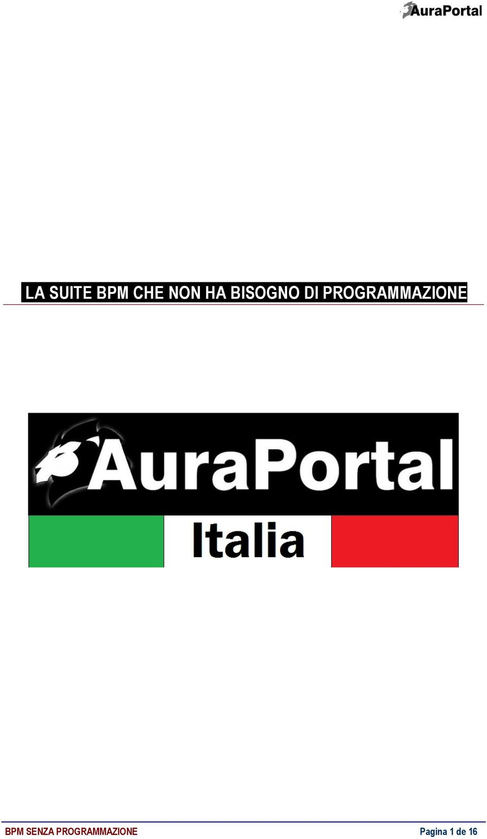 PROGRAMMAZIONE BPM