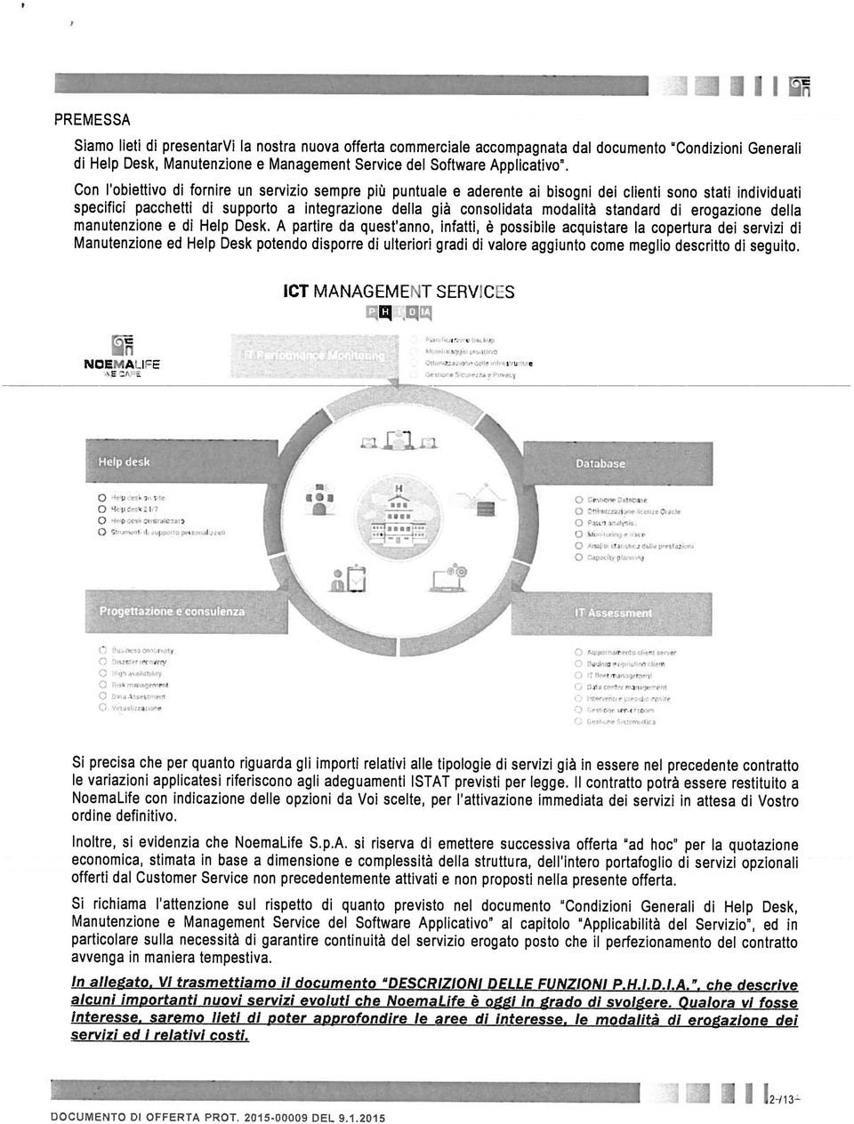 standard di erogazione della Manutenzione ed Help Desk potendo disporre di ulteriori gradi di valore aggiunto come meglio descritto di seguito. CT MANAL1EN uvices manutenzione e di Help Desk.