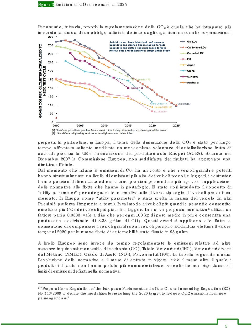 In particolare, in Europa, il tema della diminuzione della CO2 è stato per lungo tempo affrontato soltanto mediante un meccanismo volontario di autolimitazione frutto di accordi presi tra la UE e l