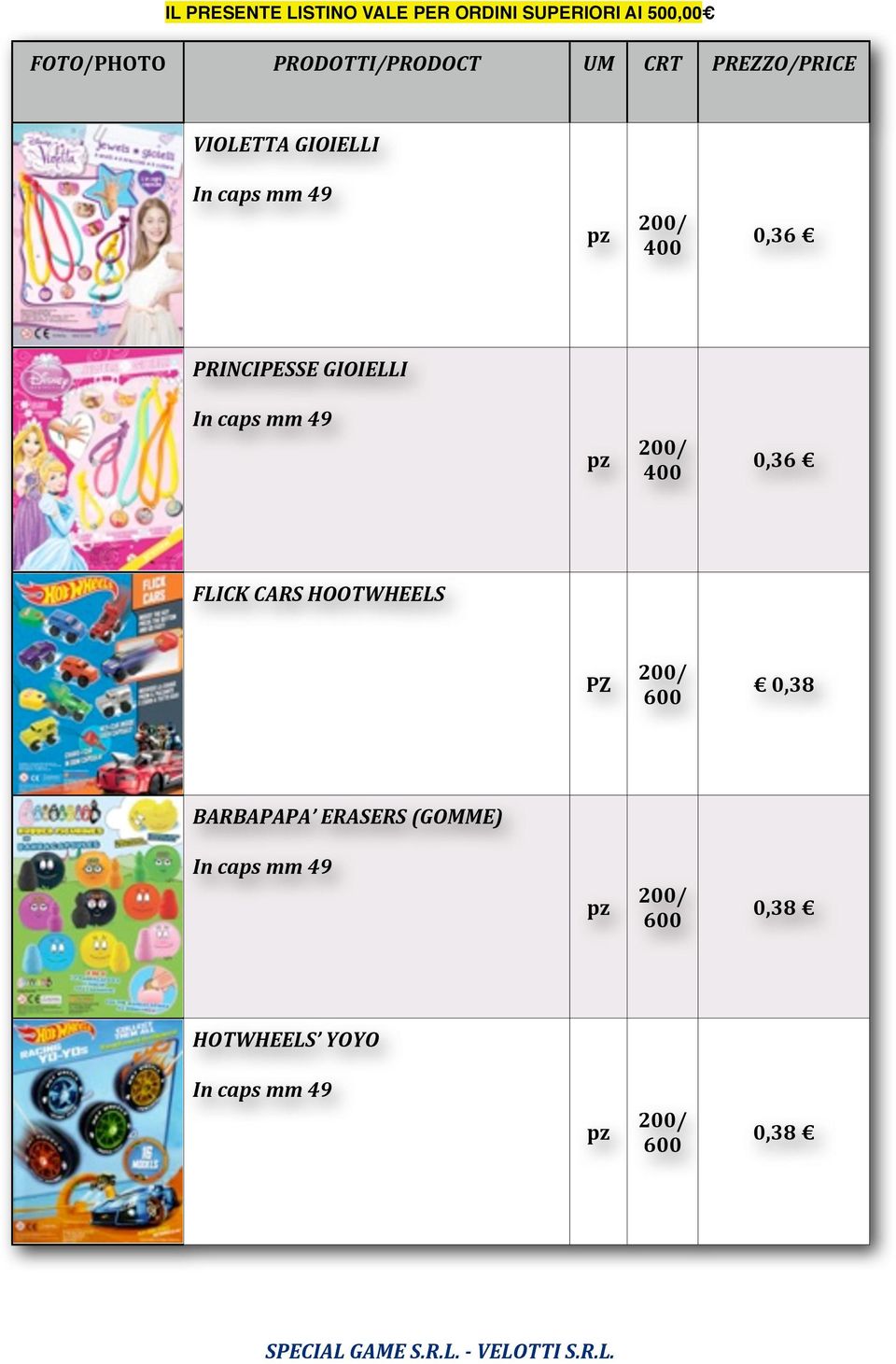 CARS HOOTWHEELS 0,38 BARBAPAPA