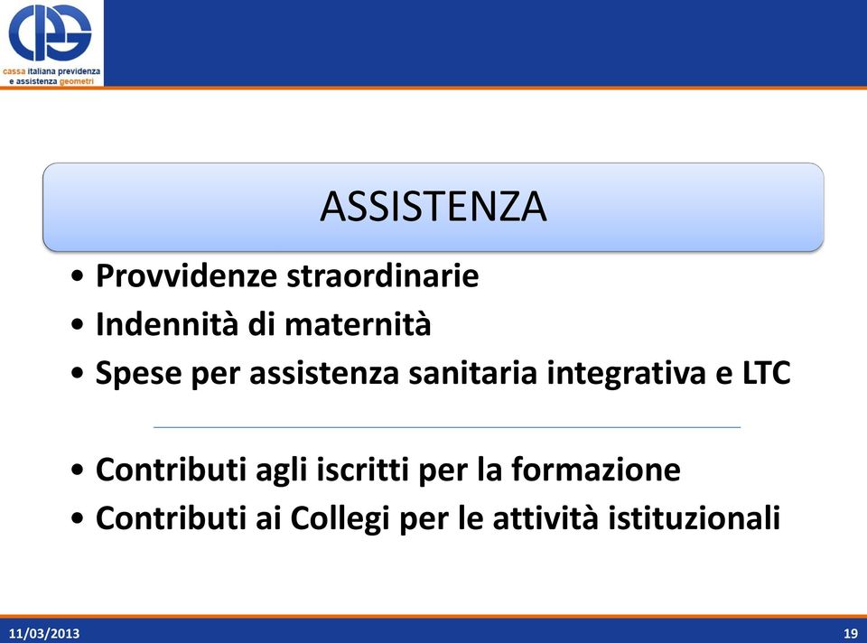 integrativa e LTC Contributi agli iscritti per la