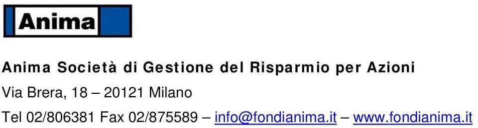 20121 Milano Tel 02/806381 Fax