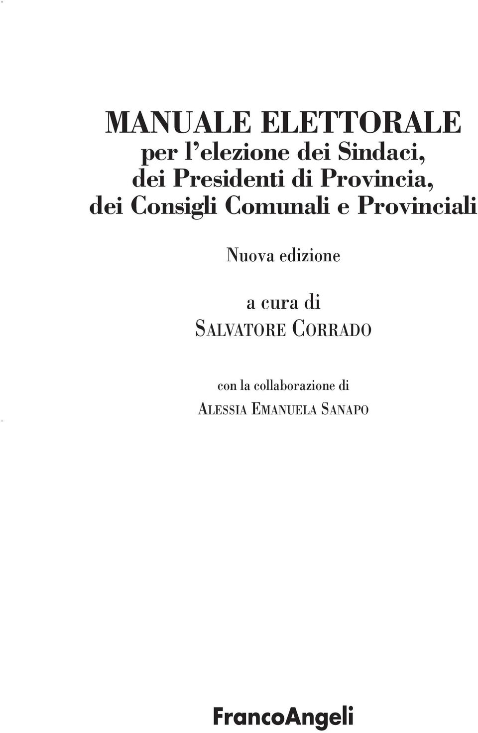 Provinciali Nuova edizione a cura di SALVATORE