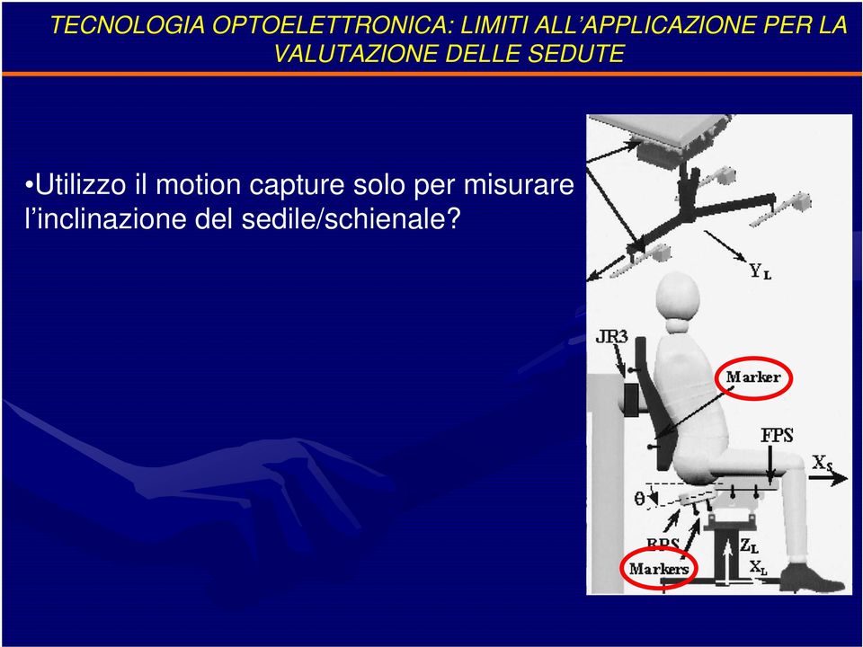 SEDUTE Utilizzo il motion capture solo