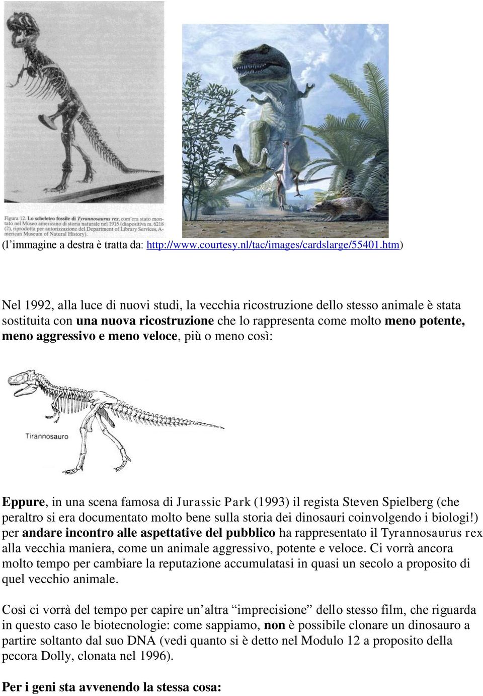 meno veloce, più o meno così: Eppure, in una scena famosa di Jurassic Park (1993) il regista Steven Spielberg (che peraltro si era documentato molto bene sulla storia dei dinosauri coinvolgendo i