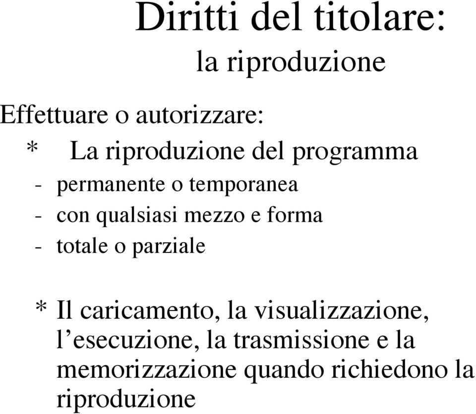 mezzo e forma - totale o parziale * Il caricamento, la visualizzazione, l