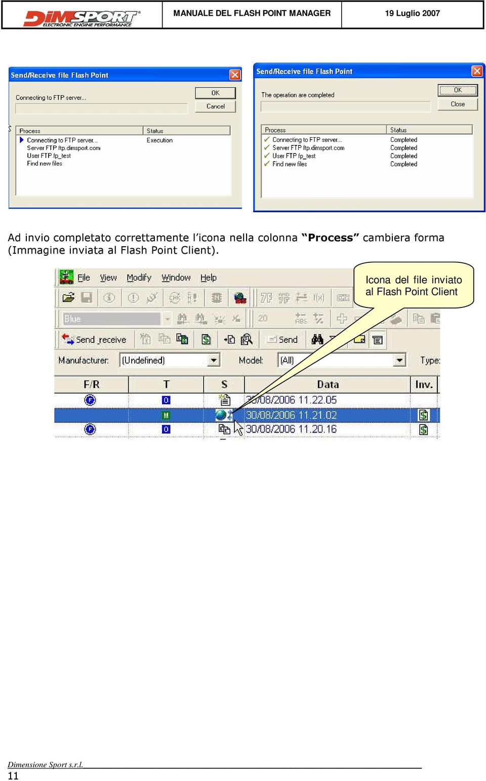 inviata al Flash Point Client).