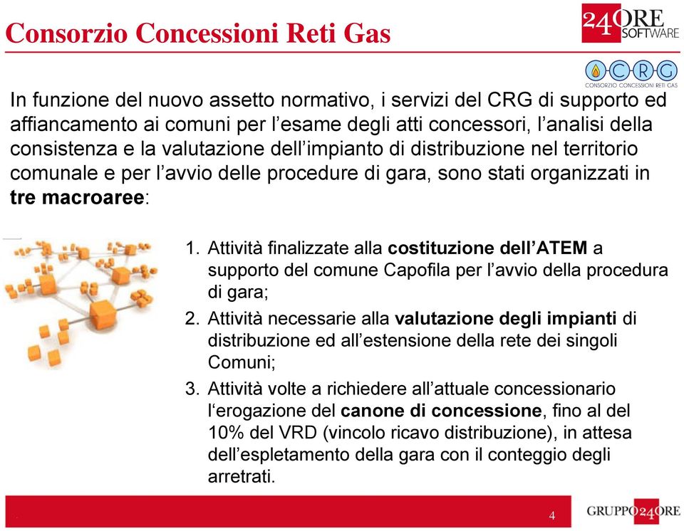 Attività finalizzate alla costituzione dell ATEM a supporto del comune Capofila per l avvio della procedura di gara; 2.