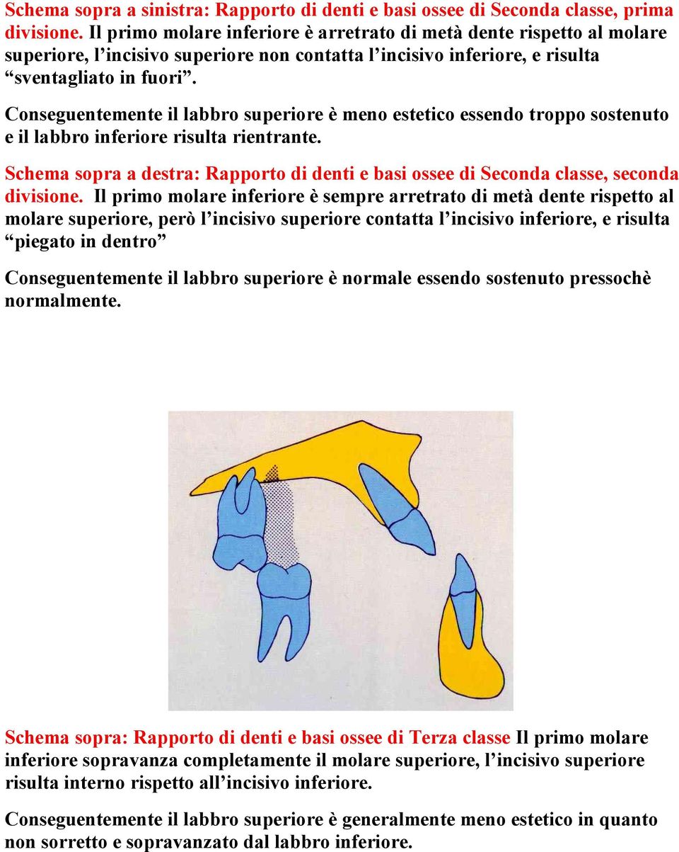 Conseguentemente il labbro superiore è meno estetico essendo troppo sostenuto e il labbro inferiore risulta rientrante.