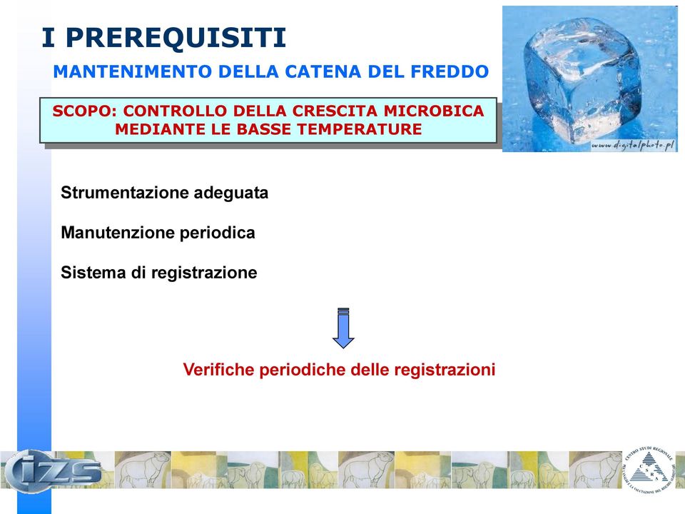 TEMPERATURE Strumentazione adeguata Manutenzione periodica