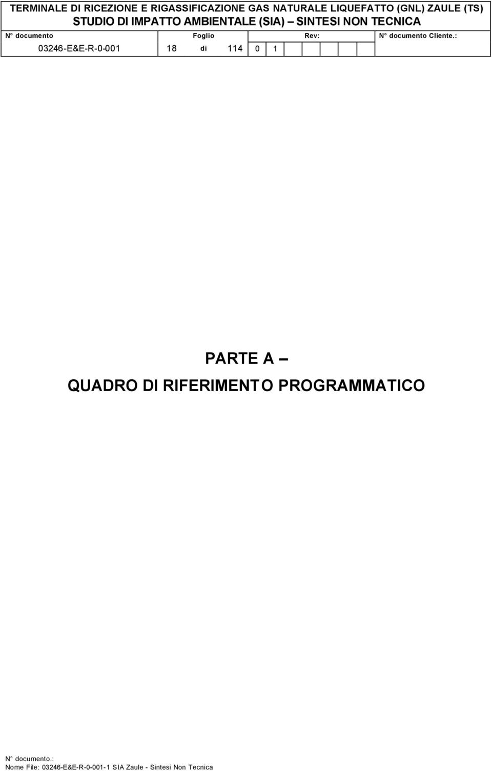 PARTE A QUADRO DI