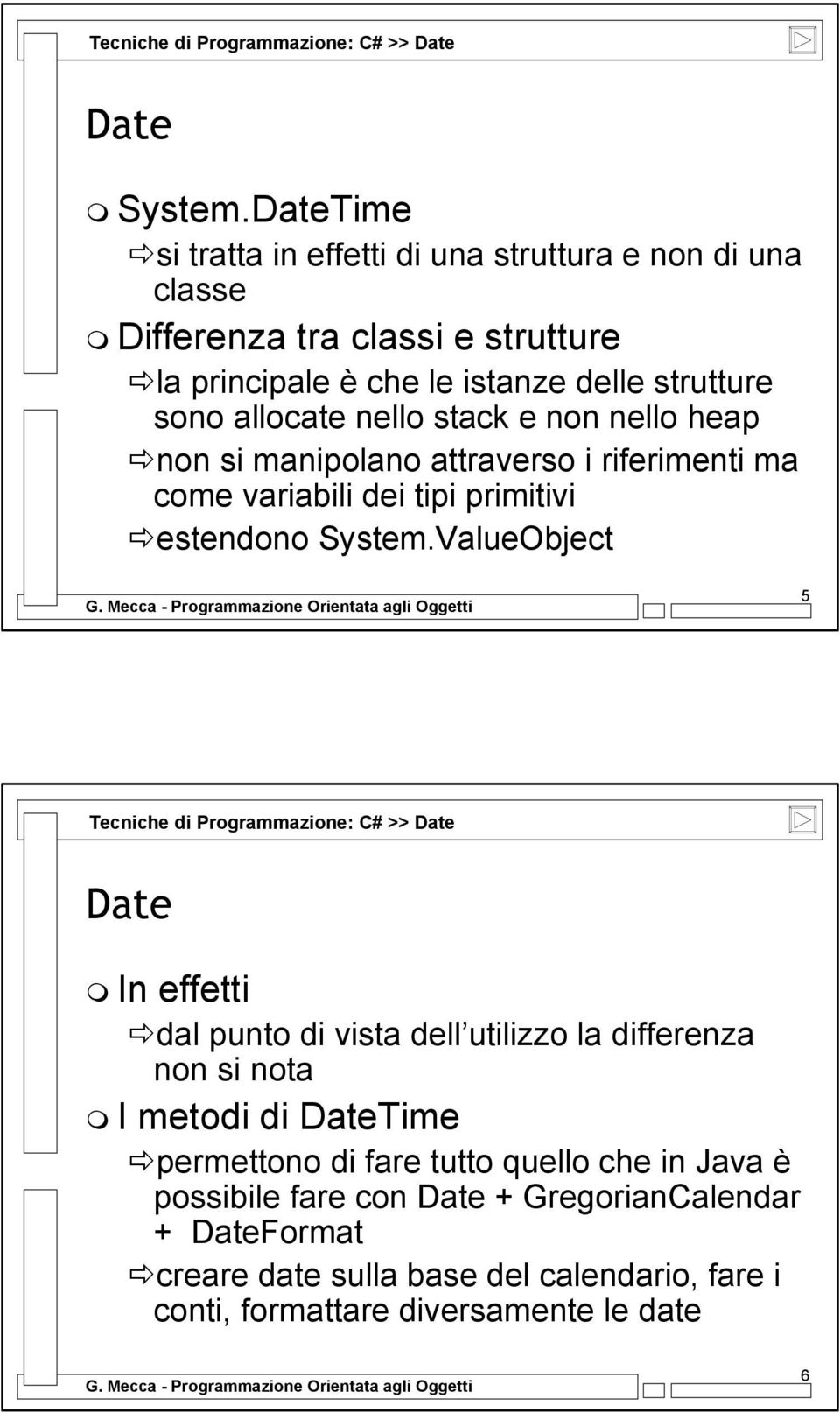 stack e non nello heap non si manipolano attraverso i riferimenti ma come variabili dei tipi primitivi estendono System.