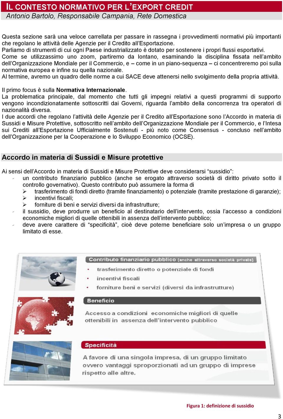 Come se utilizzassimo uno zoom, partiremo da lontano, esaminando la disciplina fissata nell ambito dell Organizzazione Mondiale per il Commercio, e come in un piano-sequenza ci concentreremo poi