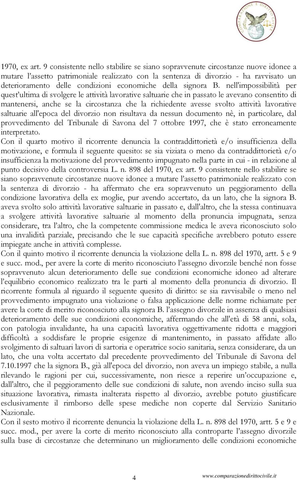 economiche della signora B.