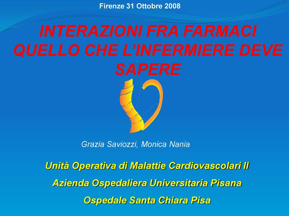 Nania Unità Operativa di Malattie Cardiovascolari II