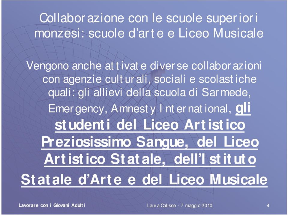 International, gli studenti del Liceo Artistico Preziosissimo Sangue, del Liceo