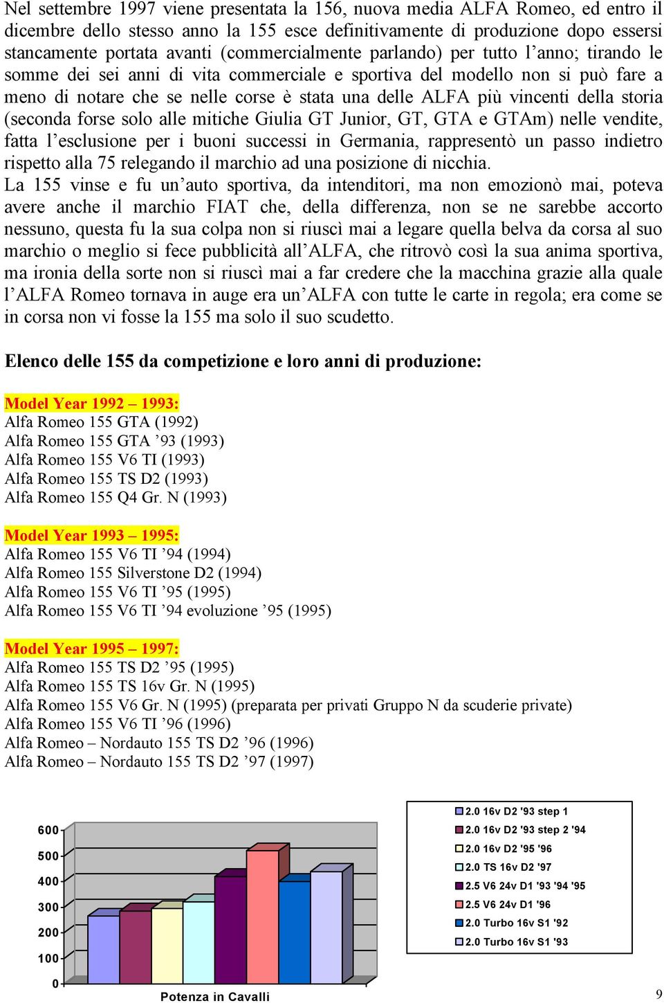 vincenti della storia (seconda forse solo alle mitiche Giulia GT Junior, GT, GTA e GTAm) nelle vendite, fatta l esclusione per i buoni successi in Germania, rappresentò un passo indietro rispetto