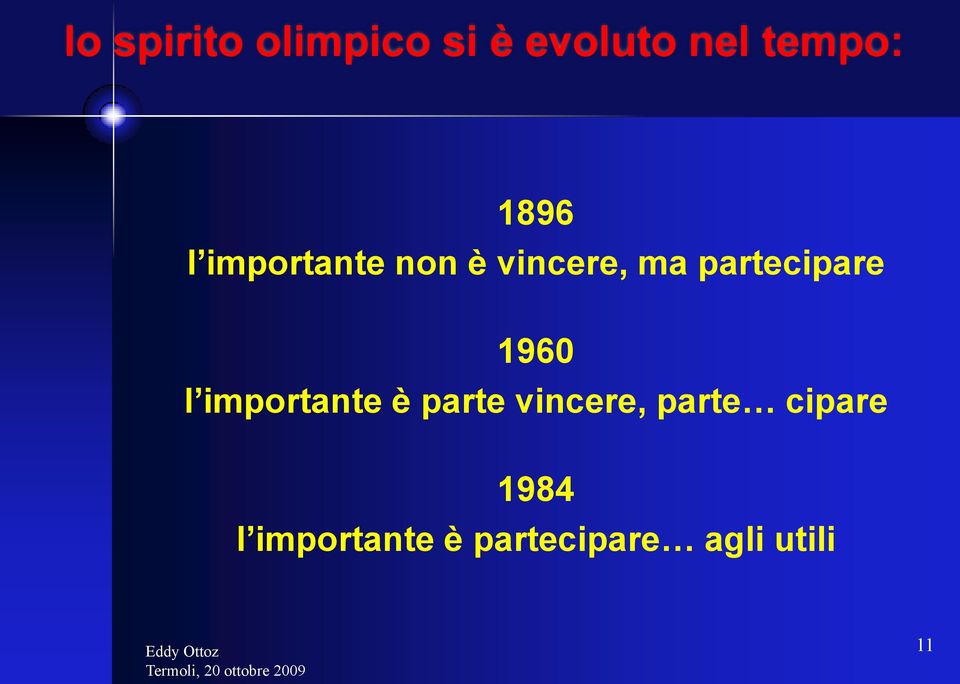 partecipare 1960 l importante è parte vincere,