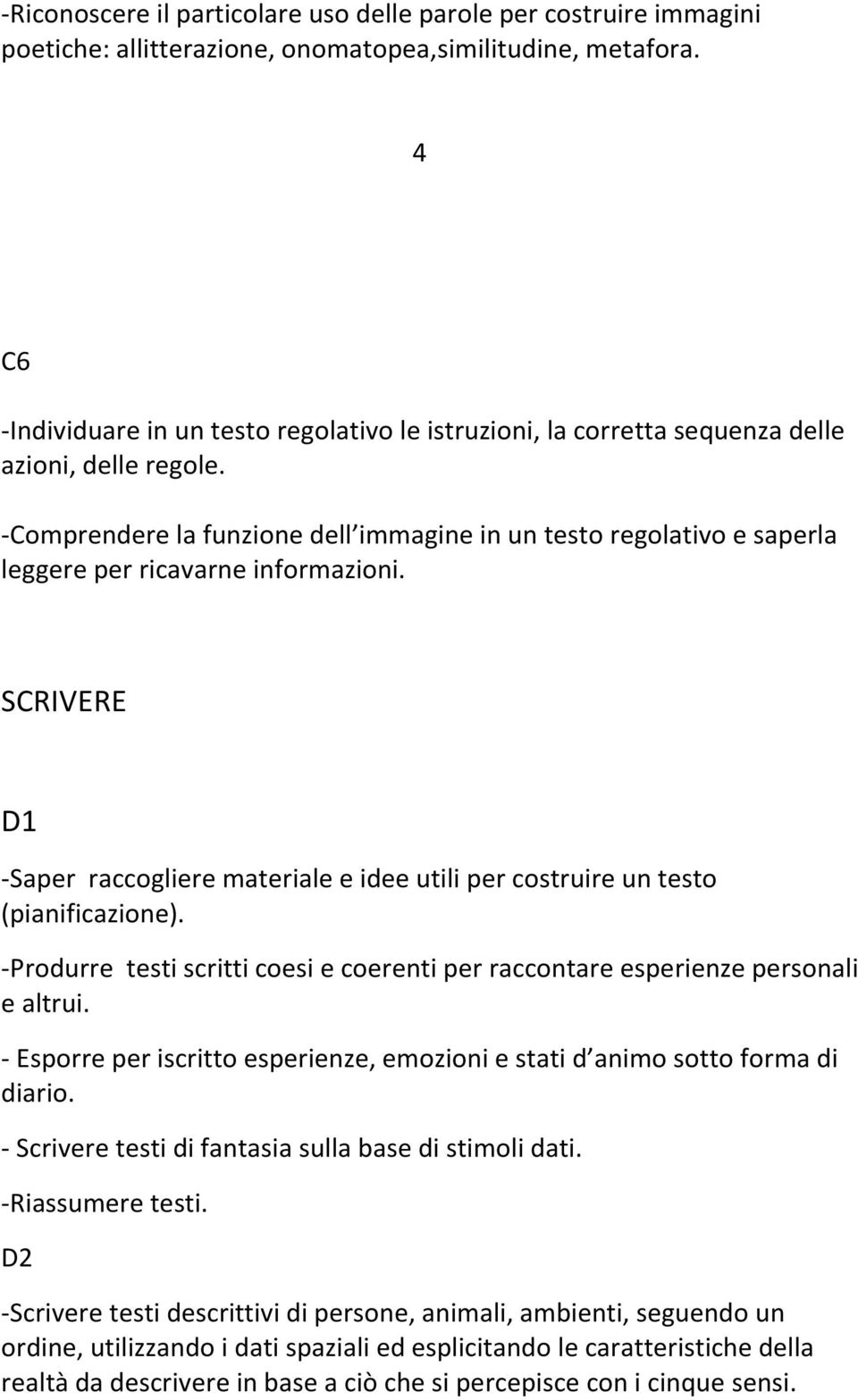 -Comprendere la funzione dell immagine in un testo regolativo e saperla leggere per ricavarne informazioni.