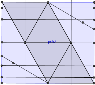 piegati poi in modo simmetrico, diventeranno i 2 moduli simmetrici da assemblare per ottenere il tetraedro Dal rettangolo 8 x 7 al tetraedro La descrizione che segue