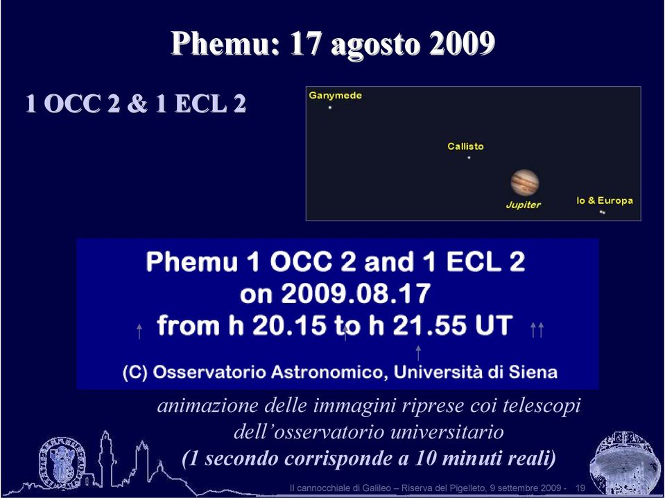 telescopi dell osservatorio universitario