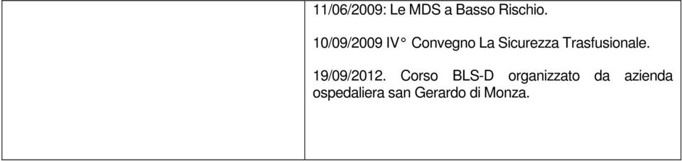 Trasfusionale. 19/09/2012.