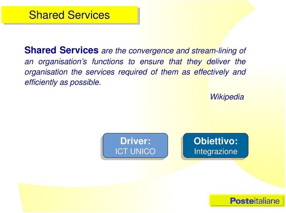 deliver the organisation the services required of them as