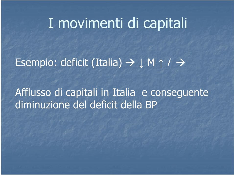 capitali in Italia e conseguente